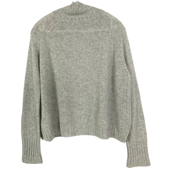 360 Cashmere 100% Cashmere Gray Sweater, Turtleneck, XS - Picture 5 of 9